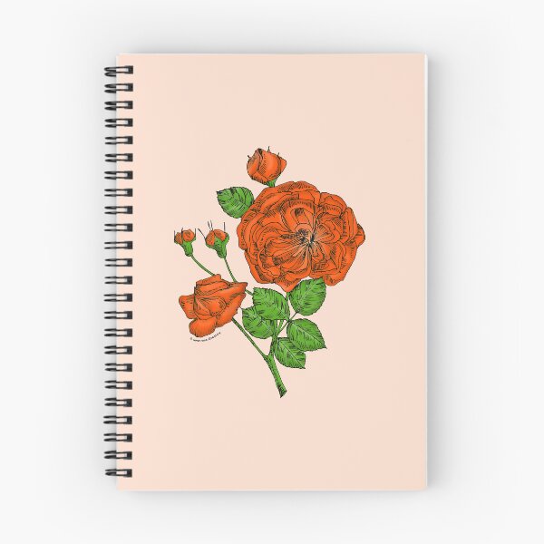 Item preview, Orange Rosette Rose Bloom Semi-Double 8-15 Petals In 2 Rows designed and sold by Rachael Taylor.