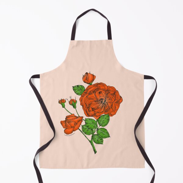 Item preview, Orange Rosette Rose Bloom Semi-Double 8-15 Petals In 2 Rows designed and sold by Rachael Taylor.