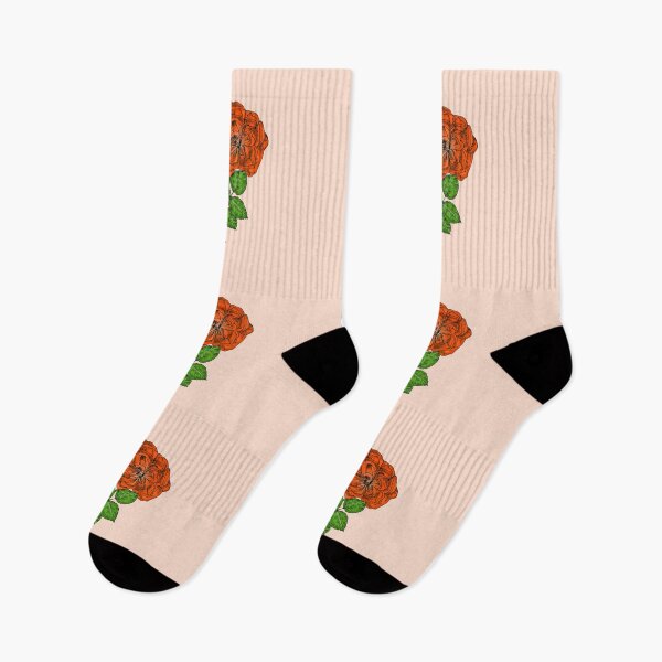 Item preview, Orange Rosette Rose Bloom Semi-Double 8-15 Petals In 2 Rows designed and sold by Rachael Taylor.