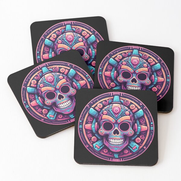Item preview, Trippy Mayan Skull, Goth, Fantasy Art designed and sold by Burn-Ego.