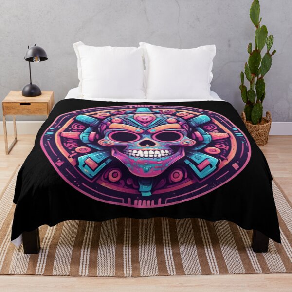 Item preview, Trippy Mayan Skull, Goth, Fantasy Art designed and sold by Burn-Ego.