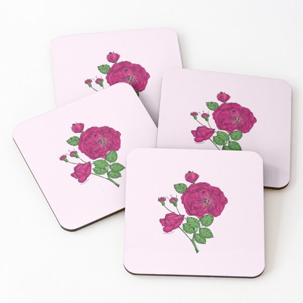 Item preview, Deep Pink Rosette Rose Bloom Semi-Double 8-15 Petals In 2 Rows designed and sold by Rachael Taylor.