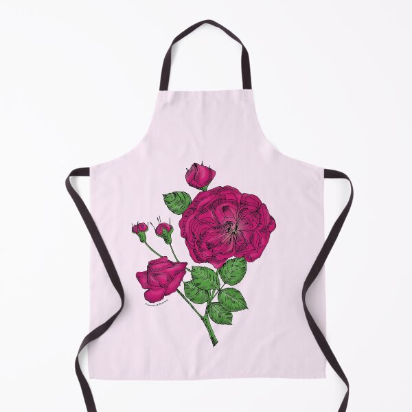 Item preview, Deep Pink Rosette Rose Bloom Semi-Double 8-15 Petals In 2 Rows designed and sold by Rachael Taylor.