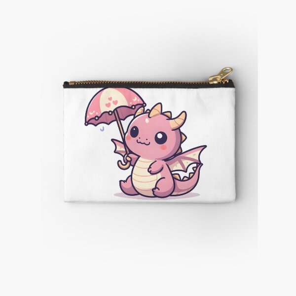 Item preview, Kawaii Adorable Dragon With Tiny Umbrella designed and sold by CanvasCutie.