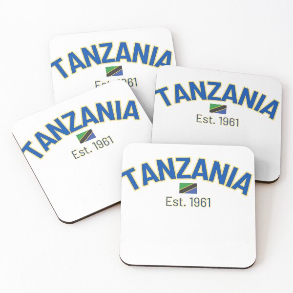 Item preview, Tanzania Established 1961 curved with flag. designed and sold by Firikokoz.