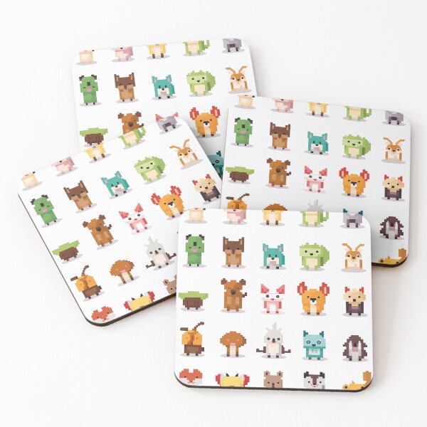 Item preview, style weird tiny pixelated animals designed and sold by filigreedigital.