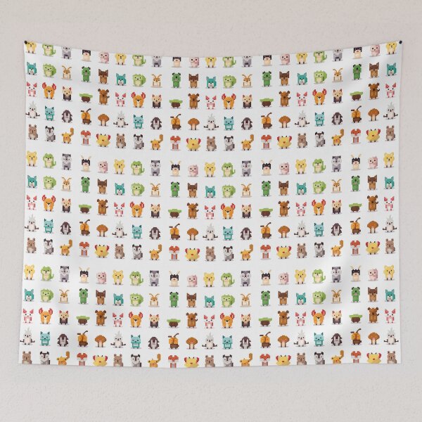 Item preview, style weird tiny pixelated animals designed and sold by filigreedigital.