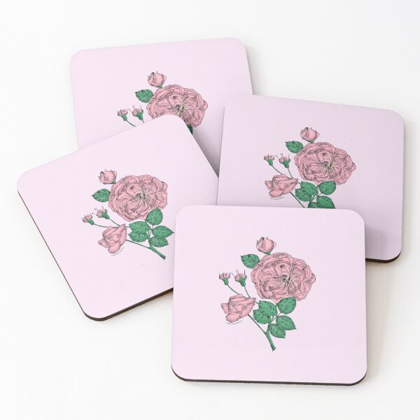 Item preview, Light Pink Rosette Rose Bloom Semi-Double 8-15 Petals In 2 Rows designed and sold by Rachael Taylor.