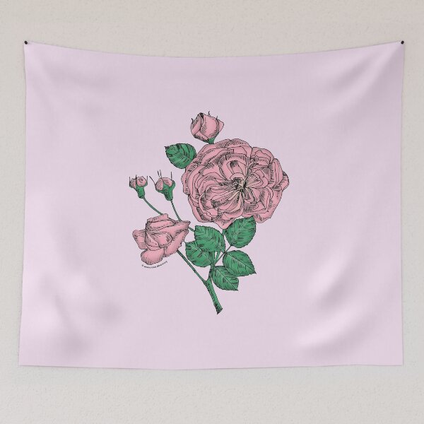 Item preview, Light Pink Rosette Rose Bloom Semi-Double 8-15 Petals In 2 Rows designed and sold by Rachael Taylor.