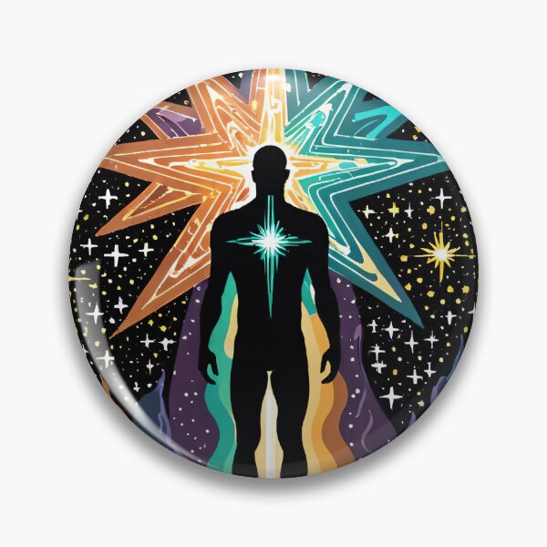 Item preview, Meditation Third-eye Ego Death Space Stars Colorful designed and sold by BeeFigDesigns.