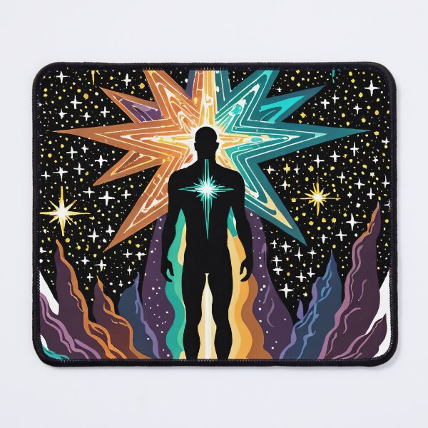 Item preview, Meditation Third-eye Ego Death Space Stars Colorful designed and sold by BeeFigDesigns.