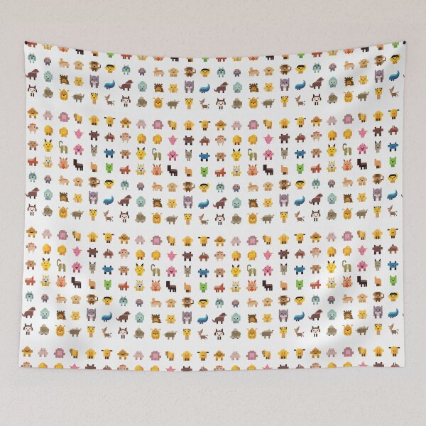 Item preview, style weird tiny pixelated animals designed and sold by filigreedigital.