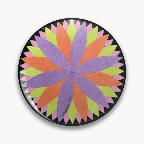 Item preview, multicolored flower rosette designed and sold by nounouangelique.