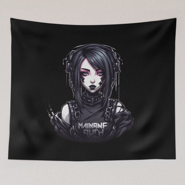 Item preview, Cyber Goth Girl, Dark, Cyberpunk designed and sold by Burn-Ego.