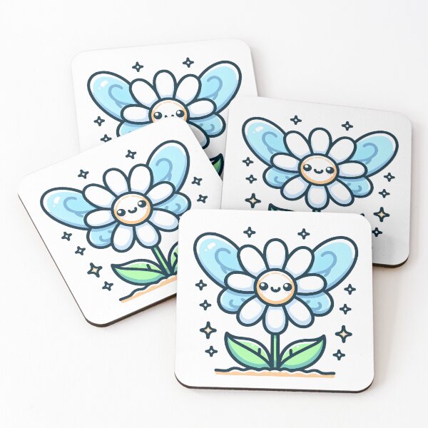 Item preview, Kawaii Flower With Butterfly Wings designed and sold by CanvasCutie.