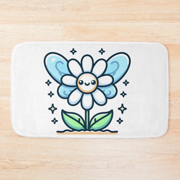 Item preview, Kawaii Flower With Butterfly Wings designed and sold by CanvasCutie.