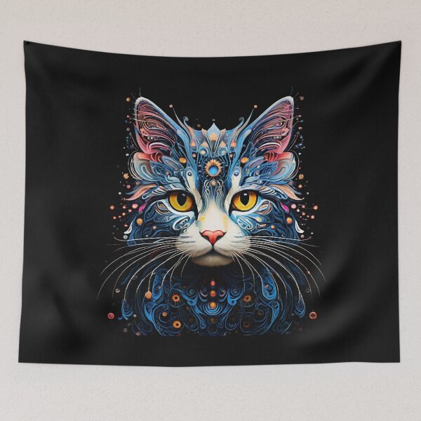 Item preview,  Cat Biga Psyscillic Art designed and sold by Uday24.