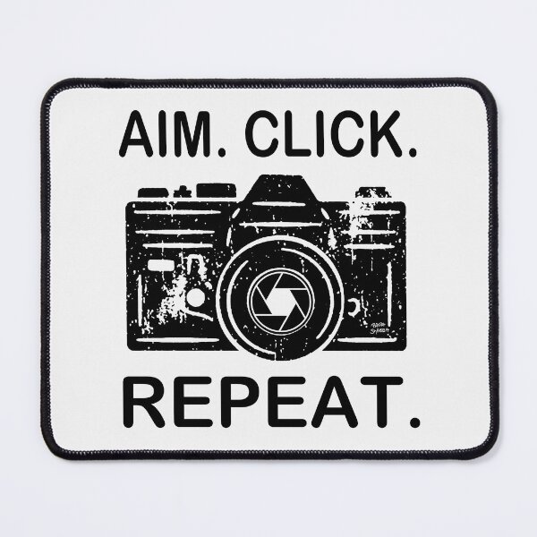 Item preview, Aim Click Reapeat; Photographer; designed and sold by StickerApe.