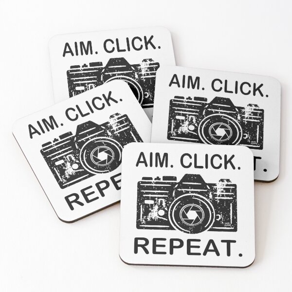 Item preview, Aim Click Reapeat; Photographer; designed and sold by StickerApe.