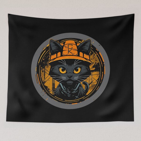 Item preview, Construction Foreman Kitten designed and sold by lawsonlee.