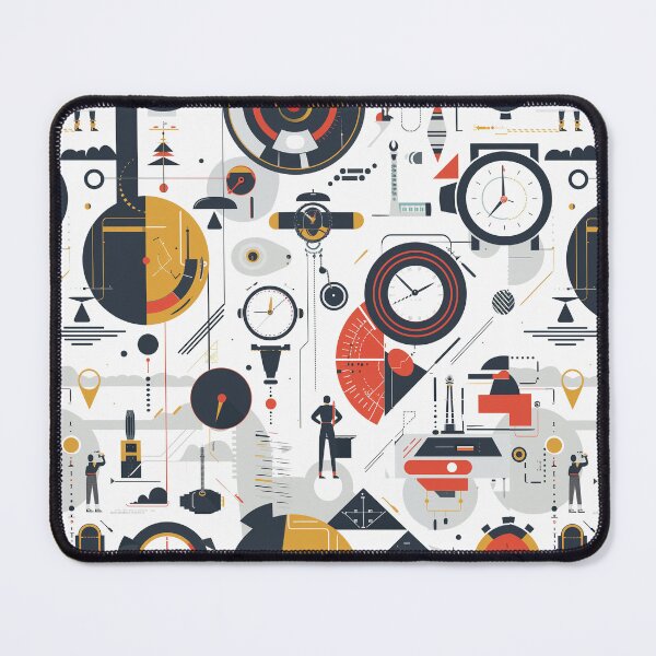 Item preview, futuristic time travel pattern minimal designed and sold by jobreath.