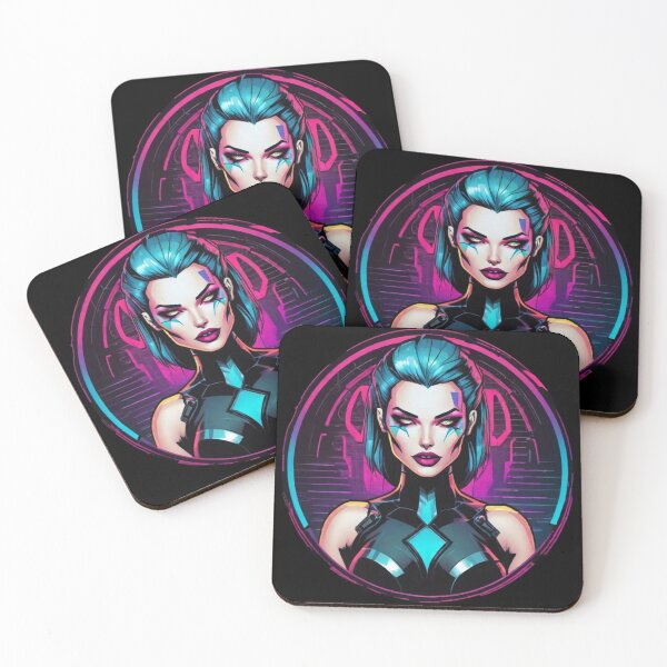 Item preview, Cyberpunk Hypno Girl, Dark, Pink designed and sold by Burn-Ego.