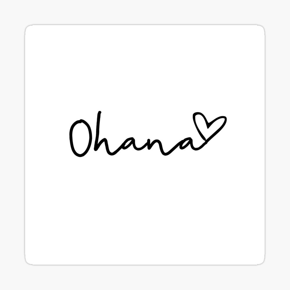 Ohana Poster By Obsessednaya Redbubble