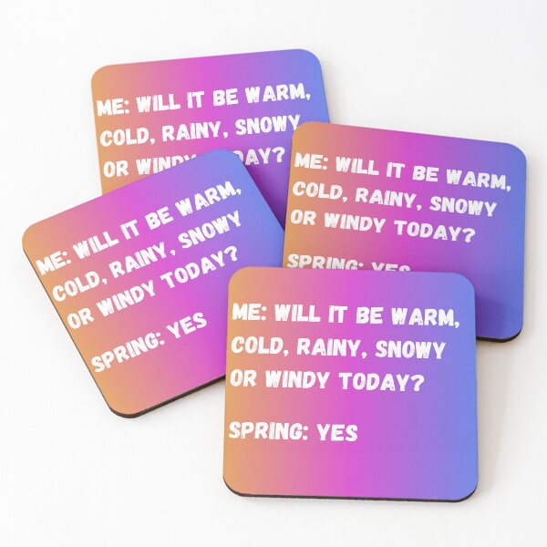 Item preview, Me - Will it be warm, cold, rainy, snowy or windy today? Spring -  Yes. designed and sold by Aktio  Design.