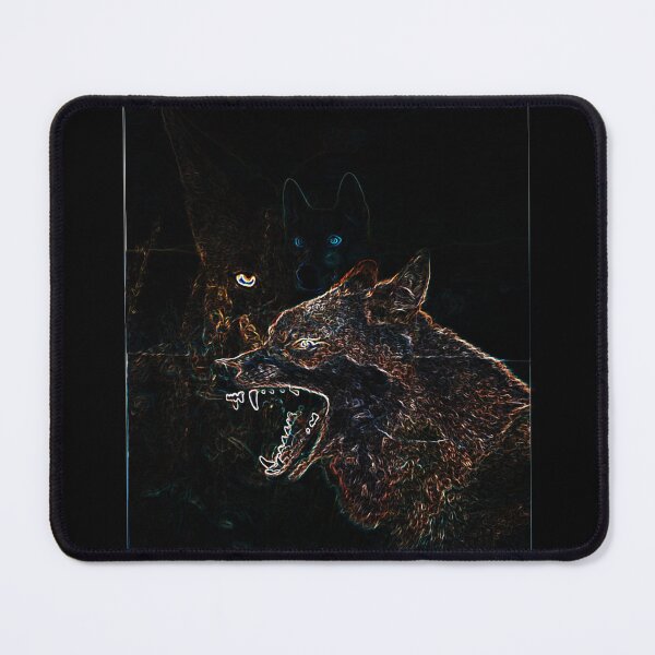 Item preview, Chaotic Animal Colorful Wolf designed and sold by Lifeforceprints.