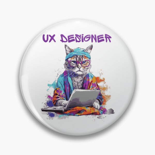 Item preview,  Colorful Ux designer Cat    ver1  designed and sold by CosmicNook1.