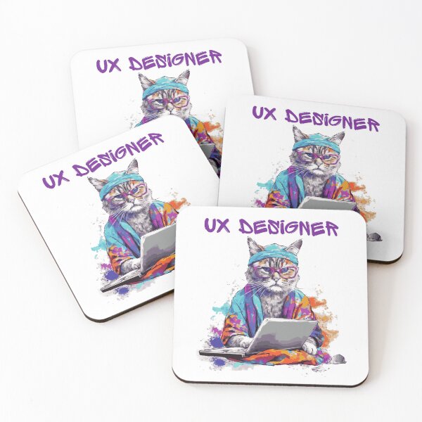 Item preview,  Colorful Ux designer Cat    ver1  designed and sold by CosmicNook1.
