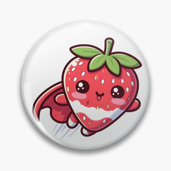 Artikelvorschau, Kawaii-Erdbeere mit Umhang entworfen und verkauft von CanvasCutie.