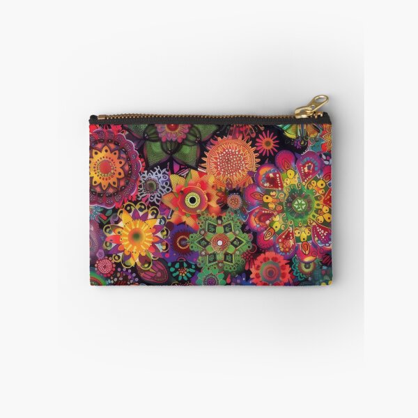 Item preview, A colorful, psychedelic bohemian pattern with intricate mandala designs and floral motifs. designed and sold by PrettyPinkSkies.