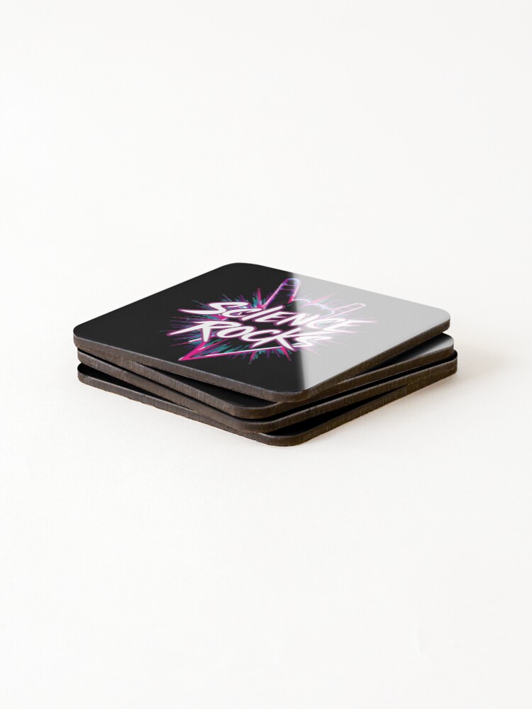 Thumbnail 4 of 5, Coasters (Set of 4), Electric Science Rocks Design designed and sold by RuyaFab.