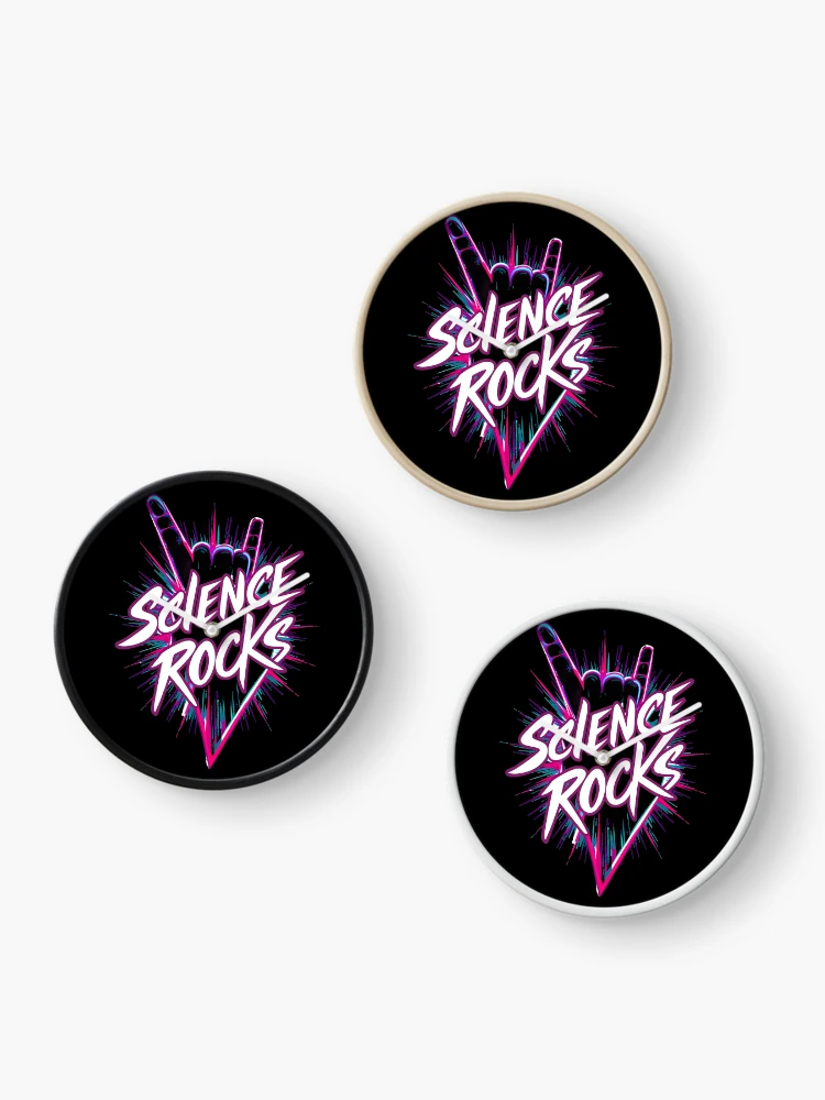 Thumbnail 3 of 4, Clock, Electric Science Rocks Design designed and sold by RuyaFab.