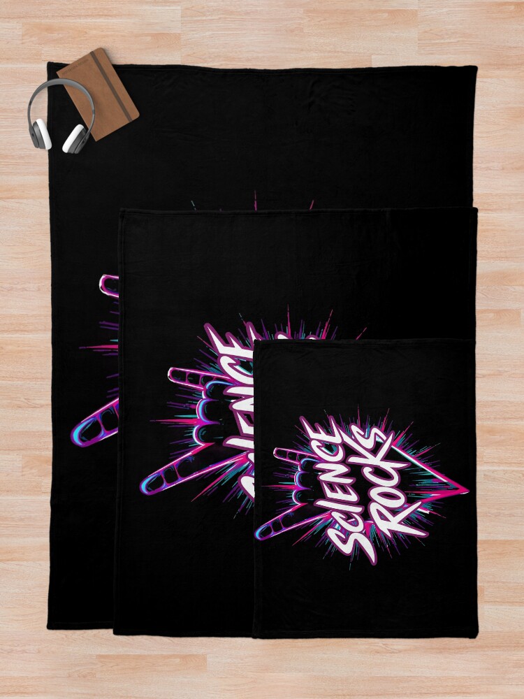 Thumbnail 5 of 6, Throw Blanket, Electric Science Rocks Design designed and sold by RuyaFab.