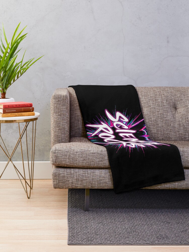 Thumbnail 2 of 6, Throw Blanket, Electric Science Rocks Design designed and sold by RuyaFab.