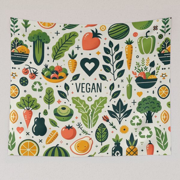 Item preview, Vibrant Vegan Harvest: A Colorful Tribute designed and sold by FarBeyound.