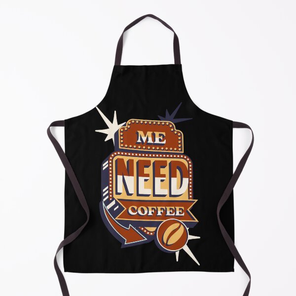 Item preview, Me Need Coffee 50's Retro Neon Sign designed and sold by PG Illustration.