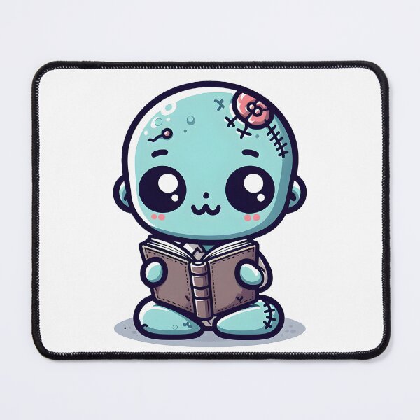 Item preview, Kawaii Gentle Zombie With Book designed and sold by CanvasCutie.