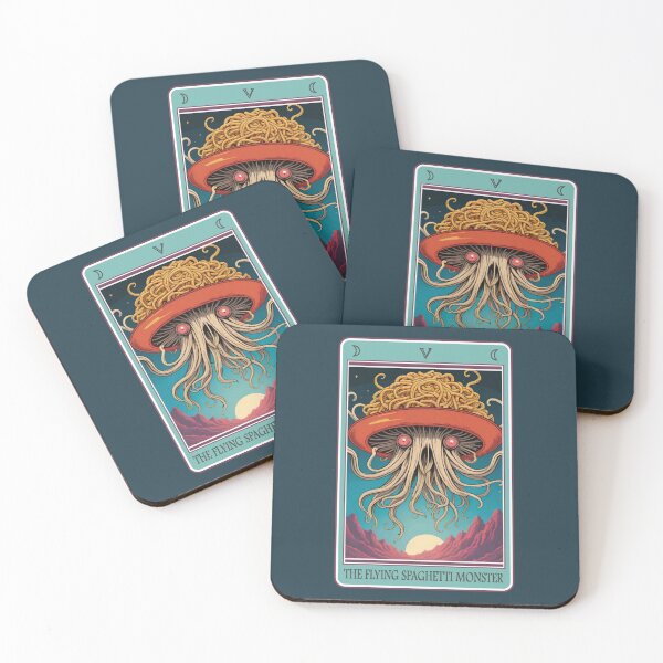 Item preview, Fun tarot card (#05): The Flying Spaghetti Monster [Create a set!] designed and sold by SolidEarthArt.