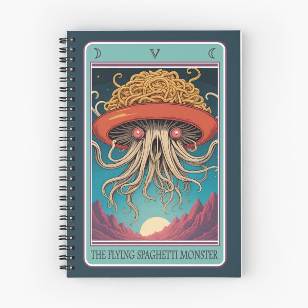 Item preview, Fun tarot card (#05): The Flying Spaghetti Monster [Create a set!] designed and sold by SolidEarthArt.