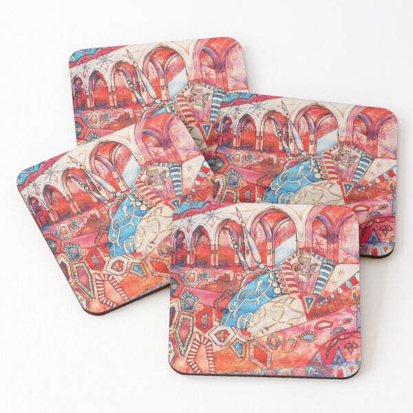 Item preview, Red Arabian Arched Elegance designed and sold by VariARTyPrints.