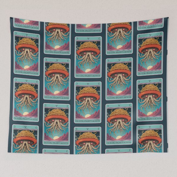 Item preview, Fun tarot card (#05): The Flying Spaghetti Monster [Create a set!] designed and sold by SolidEarthArt.