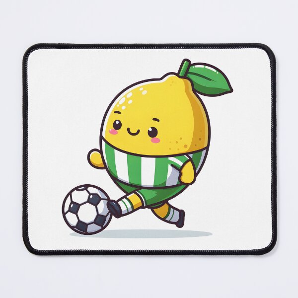 Item preview, Kawaii Lemon In A Soccer Jersey Playing Soccer designed and sold by CanvasCutie.