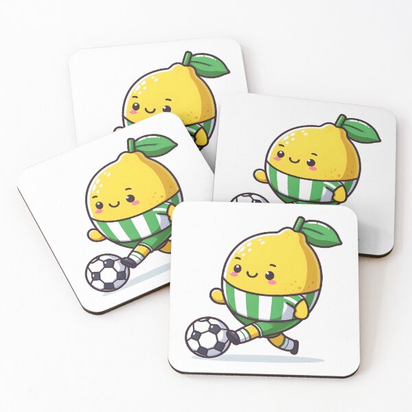Item preview, Kawaii Lemon In A Soccer Jersey Playing Soccer designed and sold by CanvasCutie.