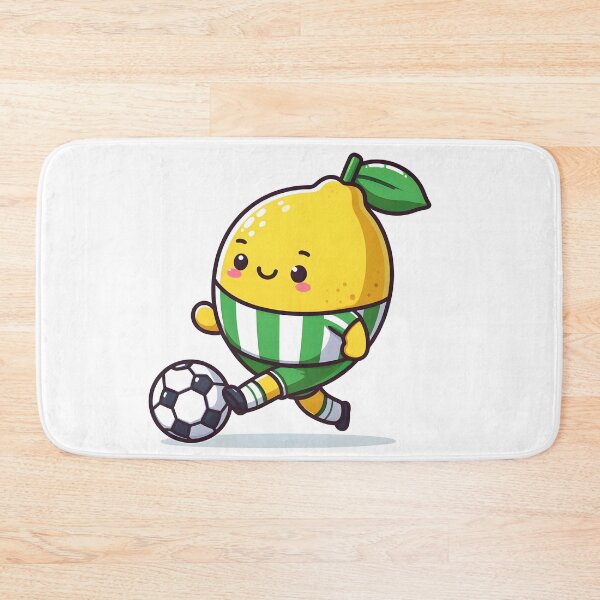 Item preview, Kawaii Lemon In A Soccer Jersey Playing Soccer designed and sold by CanvasCutie.