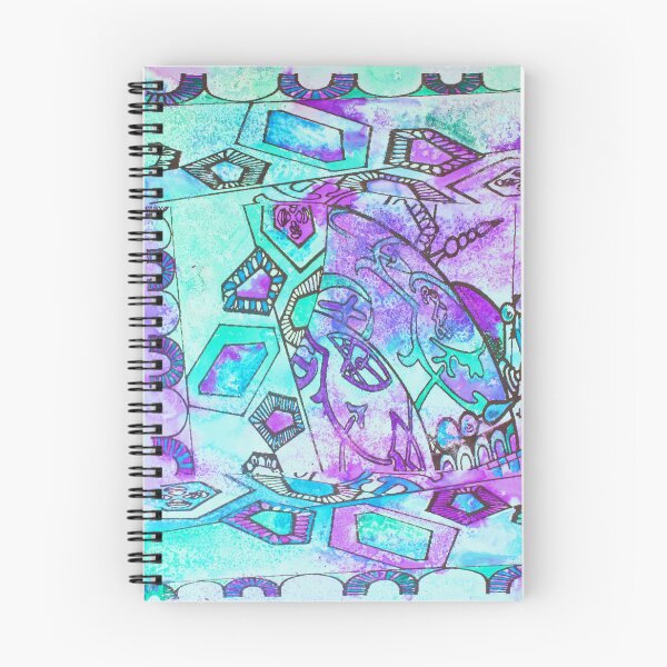 Item preview, Textured Purple and Turquoise Arabian Oasis designed and sold by VariARTyPrints.