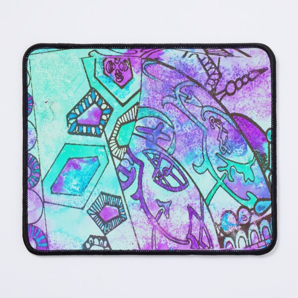 Item preview, Textured Purple and Turquoise Arabian Oasis designed and sold by VariARTyPrints.