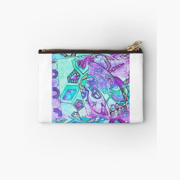Item preview, Textured Purple and Turquoise Arabian Oasis designed and sold by VariARTyPrints.